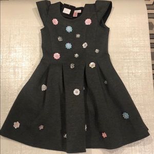 Girls Halabaloo size 8 charcoal dress